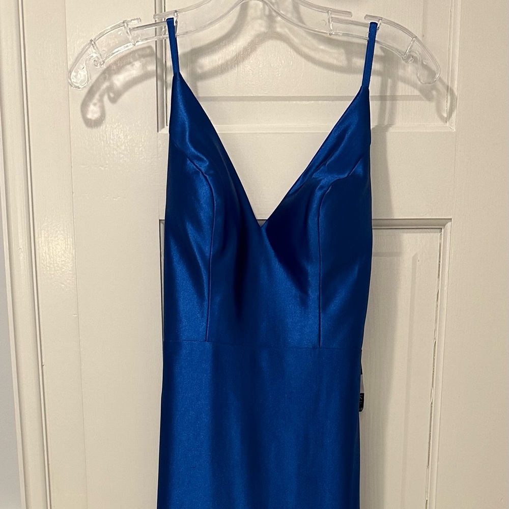 iNtrigue by Blush Royal Blue Long Formal Prom Dress Size - 0